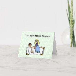Female Chiropractor Massage Greeting Card