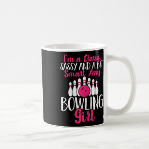 Female Cly Sy A Bit Smart Y Bowling Girl Coffee Mug