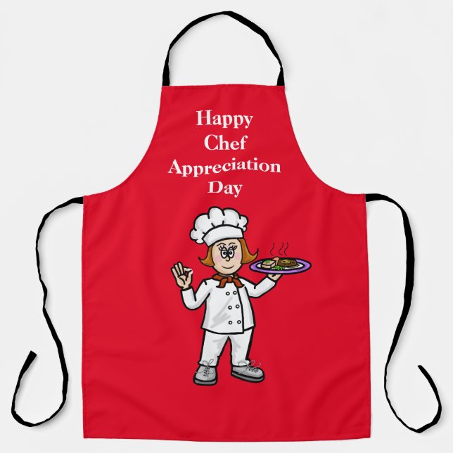Female Cook Chef Appreciation Day Apron (Front)