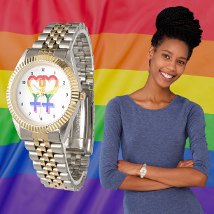 Female Couple Pride Symbols Rainbow Flag Watch