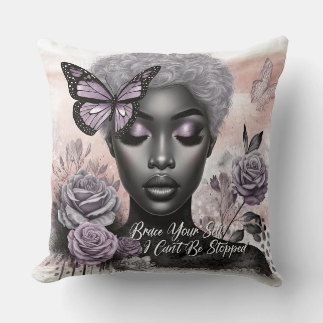 Female Daily Affirmation  Cushion (Front)