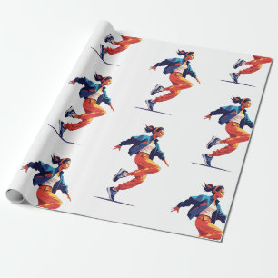 Female Dancer Hip Hop Thunder_Cove Wrapping Paper