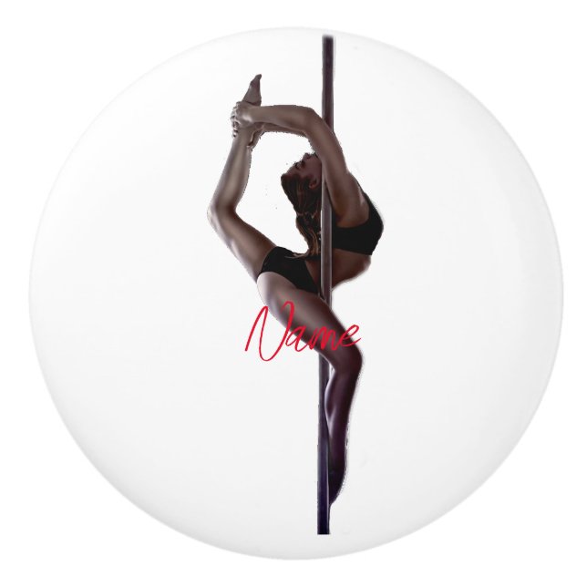 Female Dancer Thunder_Cove  Ceramic Knob (Front)