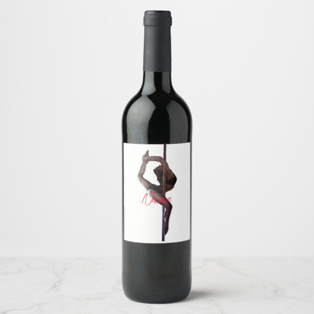 Female Dancer Thunder_Cove  Wine Label (Front)
