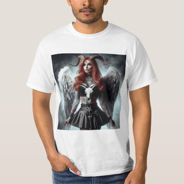Female Devil: Infernal Elegance T-Shirt (Front)