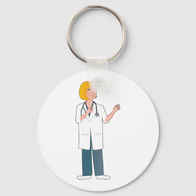 Female Doctor Key Ring (Front)