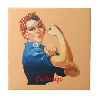 Female Empowerment Thunder_Cove  Ceramic Tile