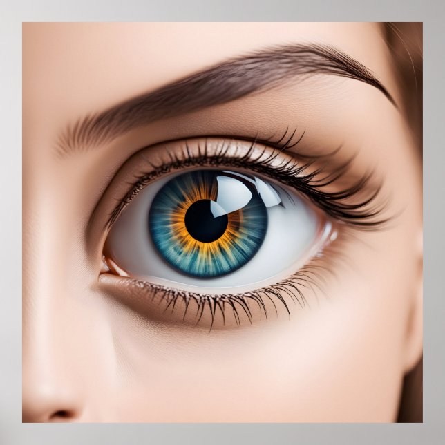 Female eye macro poster (Front)