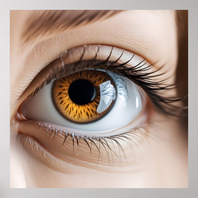 Female eye macro poster (Front)