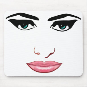 Female Face #1 Mouse Pad
