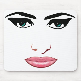 Female Face #1 Mouse Pad