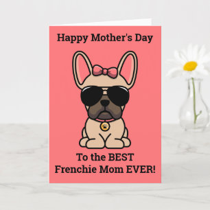 Female Fawn French Bulldog Mother's Day Card