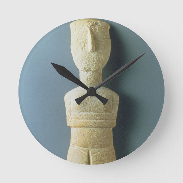 Female figurine, early Cycladic, c.2800-2300 BC (m Round Clock (Front)