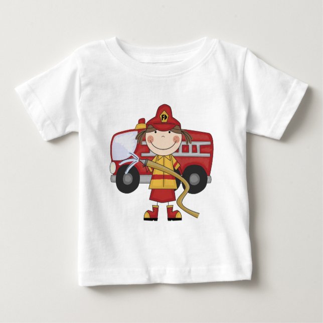 Female Firefighter T-shirts and Gifts (Front)
