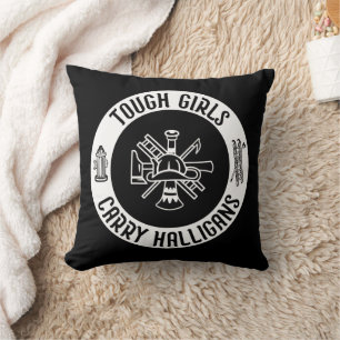 Female Firefighter Tough Girls Carry Halligans  Cushion