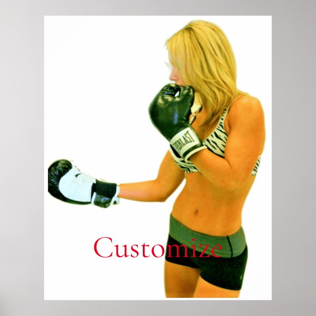 Female Fitness Model boxing Thunder_Cove Poster (Front)
