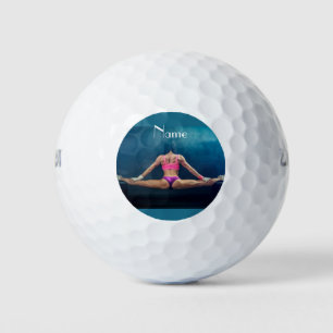 Female Fitness Model Split Thunder_Cove Golf Balls