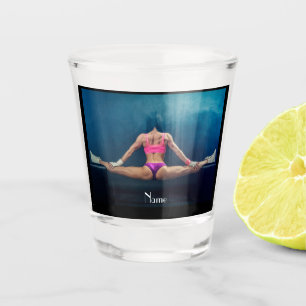 Female Fitness Model Split Thunder_Cove Shot Glass
