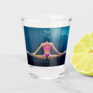 Female Fitness Model Split Thunder_Cove Shot Glass