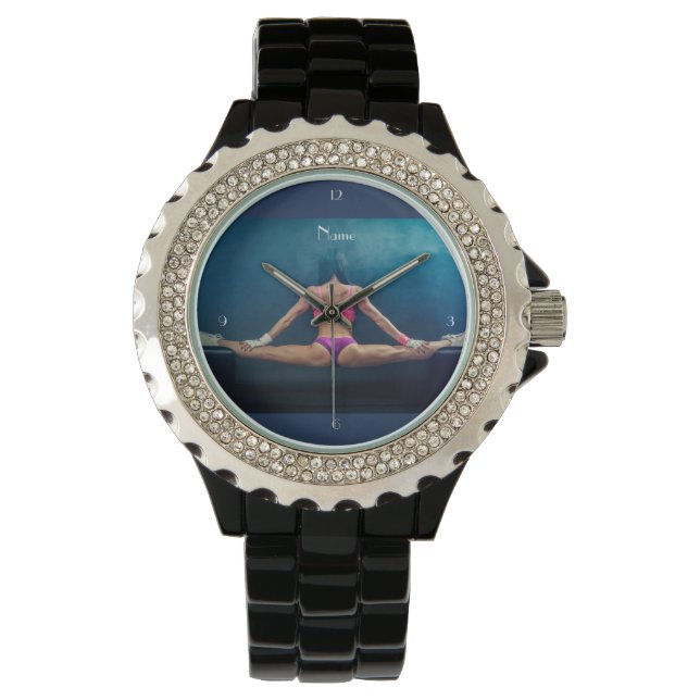 Female Fitness Model Split Thunder_Cove Watch (Front)