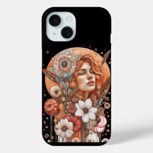 Female flowers iPhone 15 case