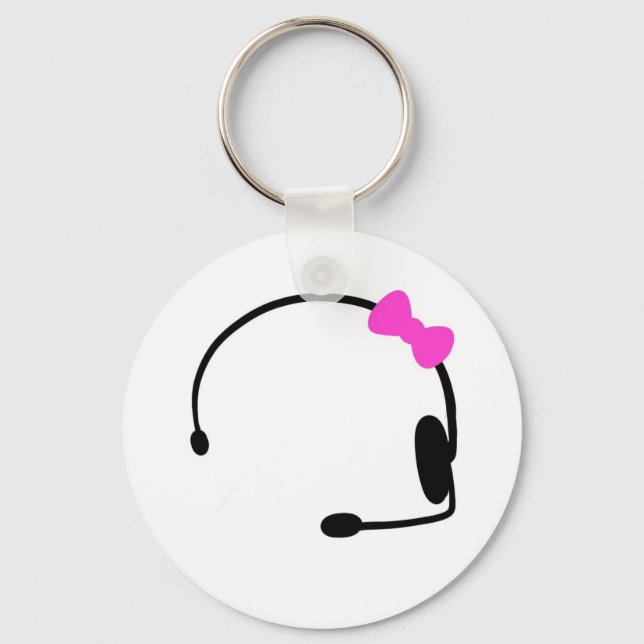 Female Gamer Key Ring (Front)