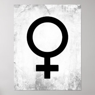 Female Gender Symbol Poster