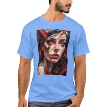 Female glass abstract face