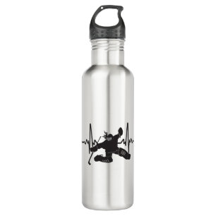 female goalie hockey heartbeat 710 ml water bottle