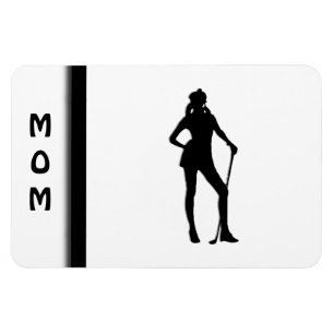 Female Golfer Sport Magnet