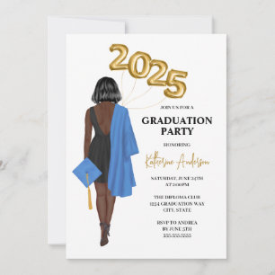 Female Graduation Party Invitation