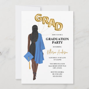 Female Graduation Party Invitation