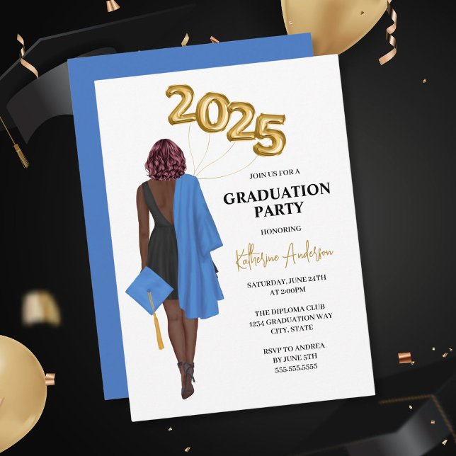 Female Graduation Party Invitation (Creator Uploaded)