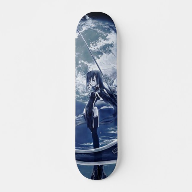 female grim reaper skateboard (Front)
