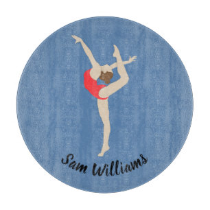 Female Gymnast Cutting Board