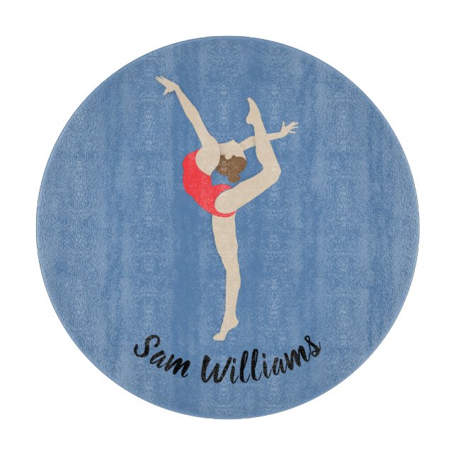 Female Gymnast Cutting Board (Front)