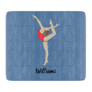 Female Gymnast Cutting Board