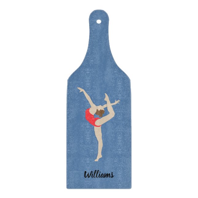 Female Gymnast Cutting Board (Front)