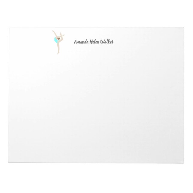 Female Gymnast Notepad (Front)
