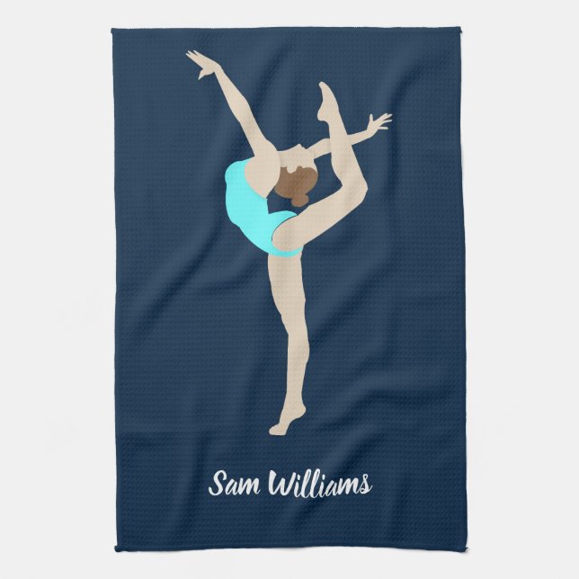 Female Gymnast Tea Towel (Vertical)