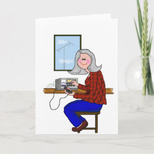Female Ham - Grey Hair Card