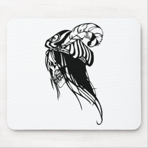 Female Human Skull Mouse Pad