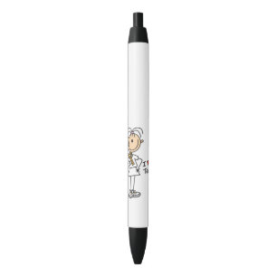 Female I Love Tennis Black Ink Pen