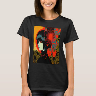 Female Kimono Retro Geisha Vintage Japanese Samura T-Shirt