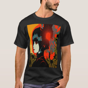 Female Kimono Retro Geisha Vintage Japanese Samura T-Shirt