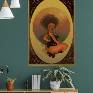 Female Lady Bug type poster