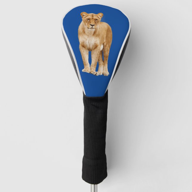FEMALE LION LIONESS GOLF HEAD COVER  (Front)
