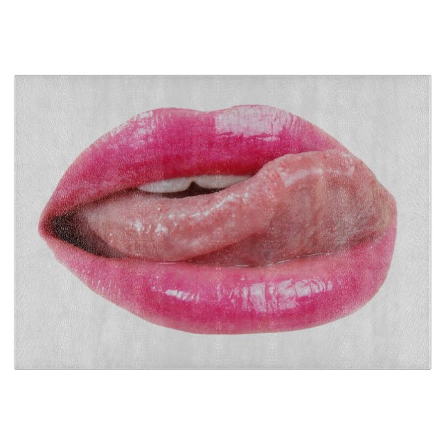 Female lips cutting board (Front)