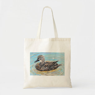 Female Mallard Duck Painting Tote Bag