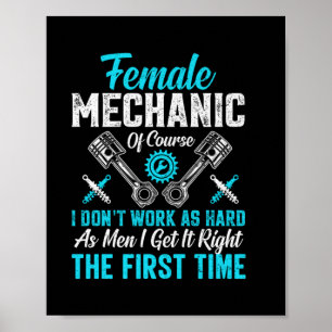 Female Mechanic Poster